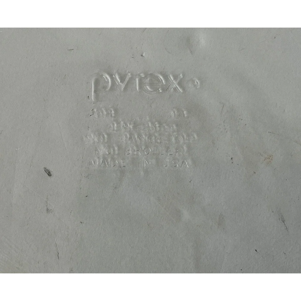 Pyrex‎ Vintage Glass Pie Plate Set of 2 Clear Baking Dish 9 Inch Kitchenware